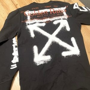 MENS LONG SLEEVE OFF WHITE T SHIRT - IN AMAZING SHAPE - WORN ONCE!